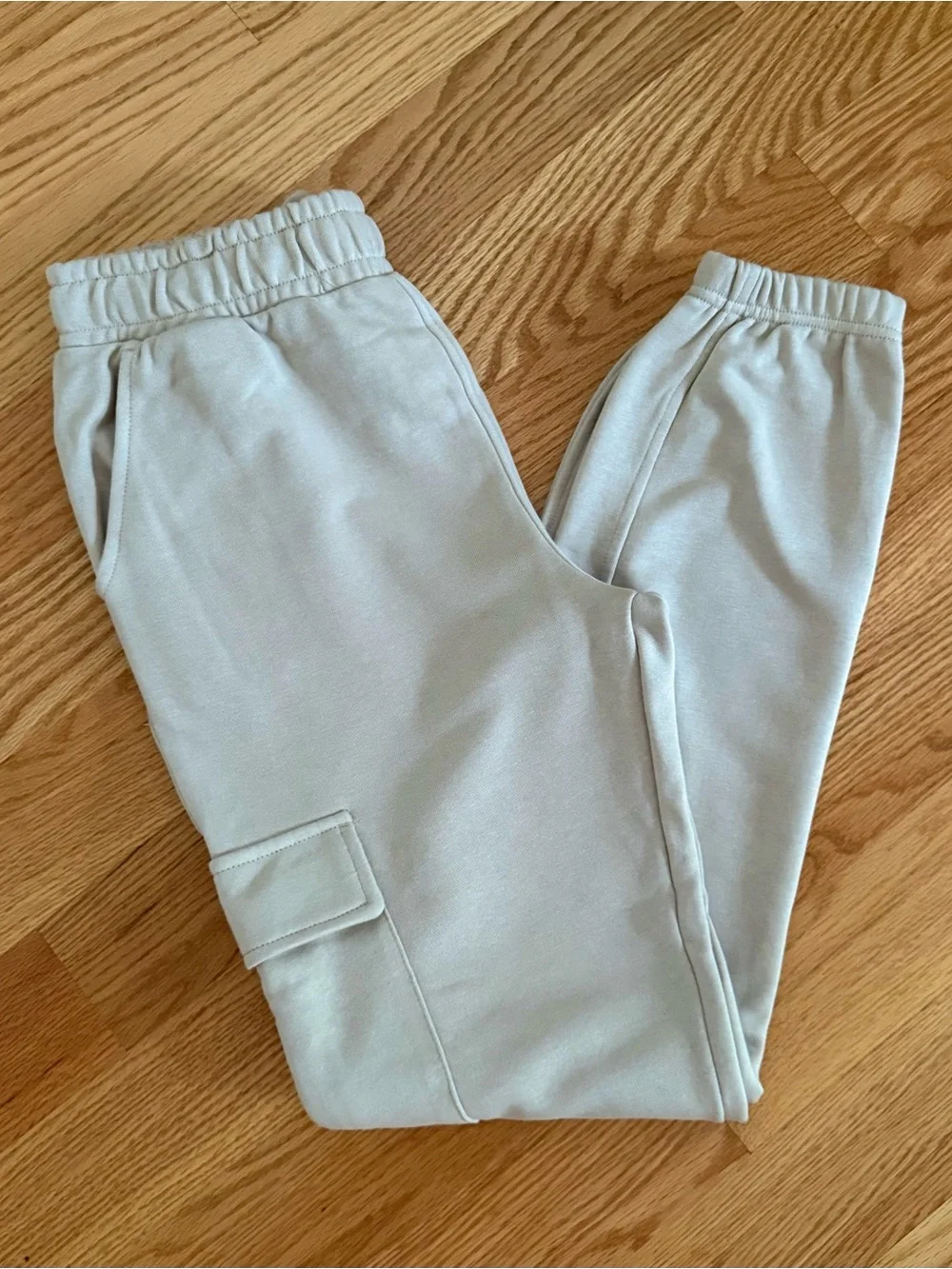 Primark Boys Cargo Joggers/Sweatpants in Stone/Beige, Size 13-14 yrs